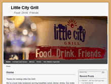 Tablet Screenshot of littlecitygrill.com